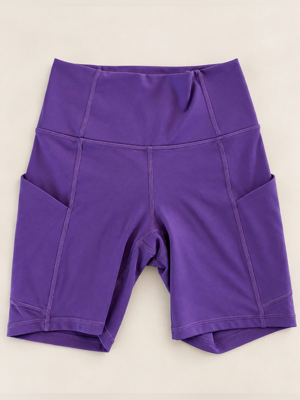 Fabletics Women’s PureLuxe Biker Shorts Purple Size XXS Pockets